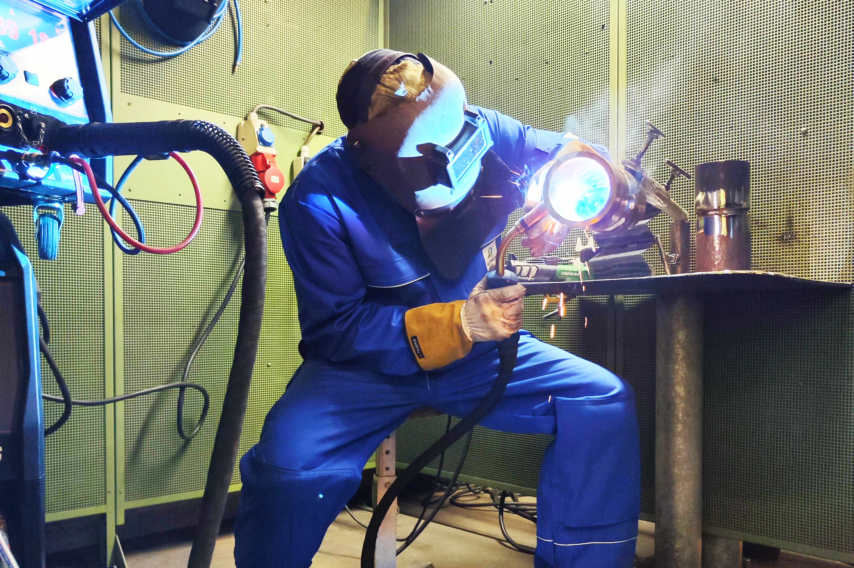 Lassen in de werkplaats