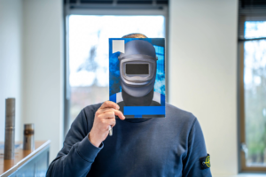 Martijn doet gek voor de camera