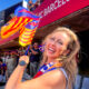 Ninja met Barcelona vlag hopelijk Syntec in de toekomst