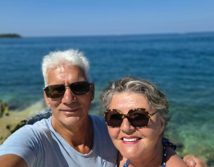 Heiko en zijn vrouw op vakantie