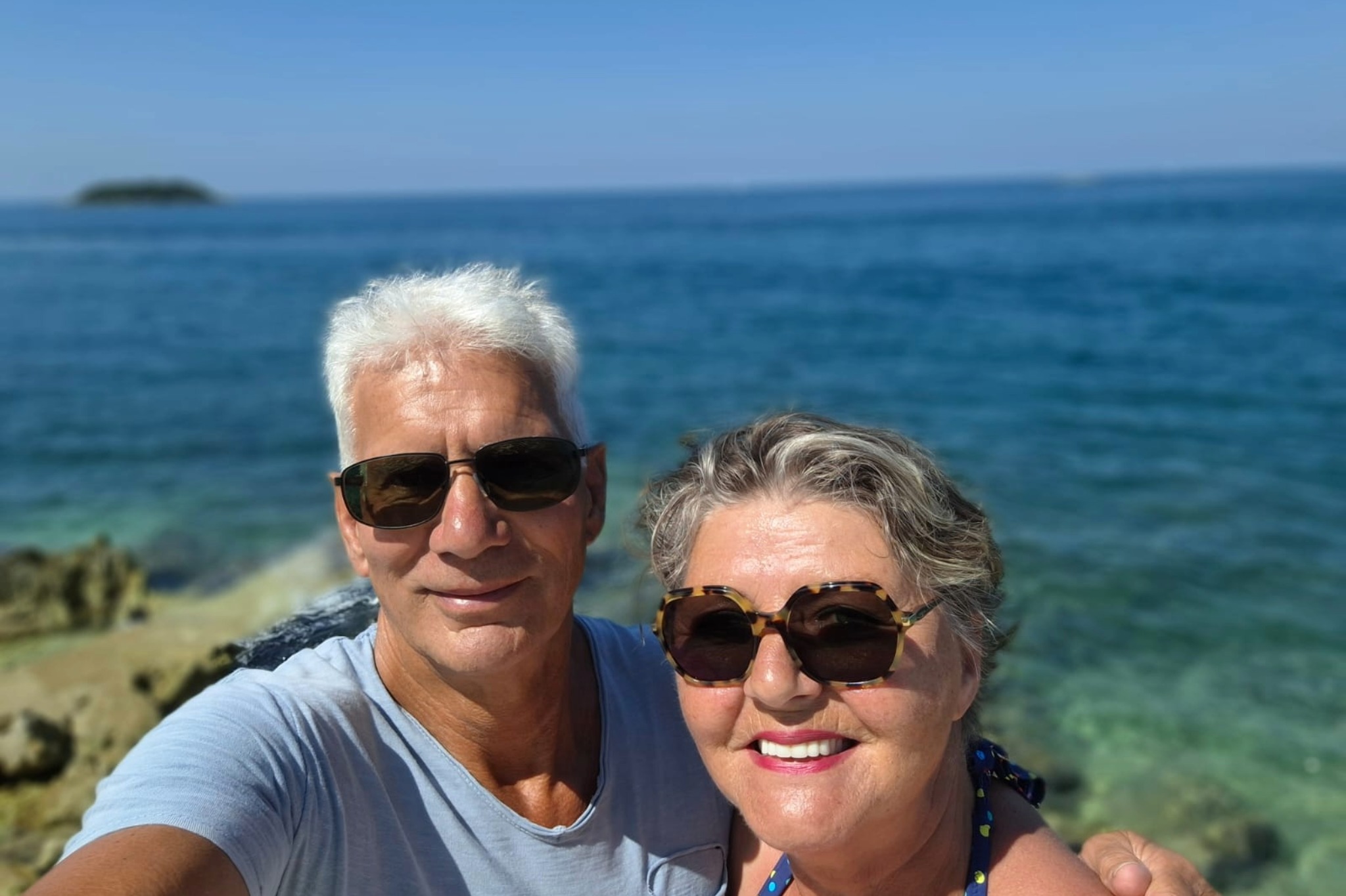 Heiko en zijn vrouw op vakantie